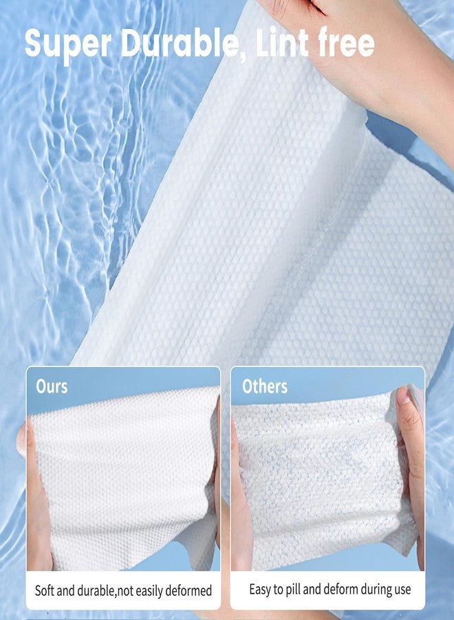 ام اس كيو مناشف وجه MSQ، مناشف وجه للاستخدام مرة واحدة، 60 منديل جاف لإزالة المكياج، مناديل وجه ناعمة ولطيفة على البشرة، خالية من الوبر، عبوة واحدة - Image 5